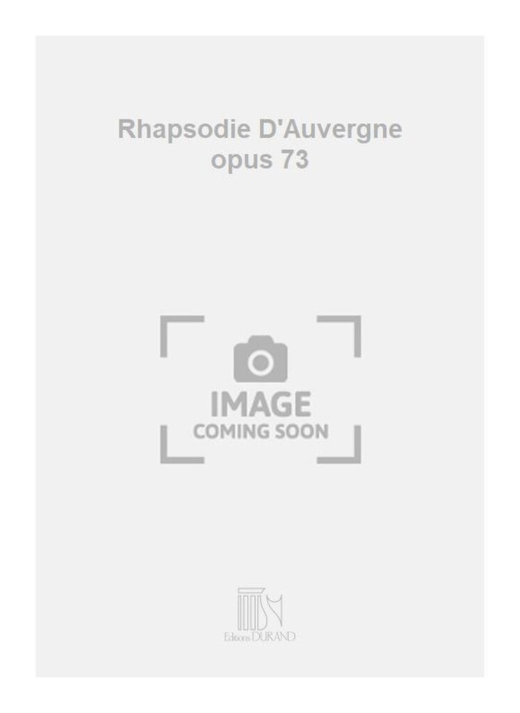 Rhapsodie D'Auvergne Op 73 2 Pianos